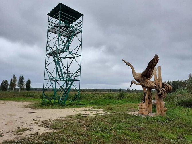 Organizatorių arch.nuotr./Novaraisčio paukščių stebėjimo bokštelis