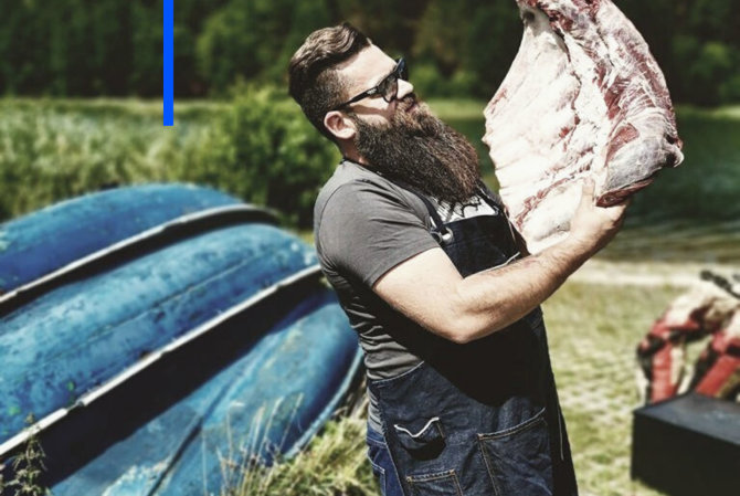 Asmeninio albumo nuotr./„Viking the chef“ Vylius Blauzdavičius