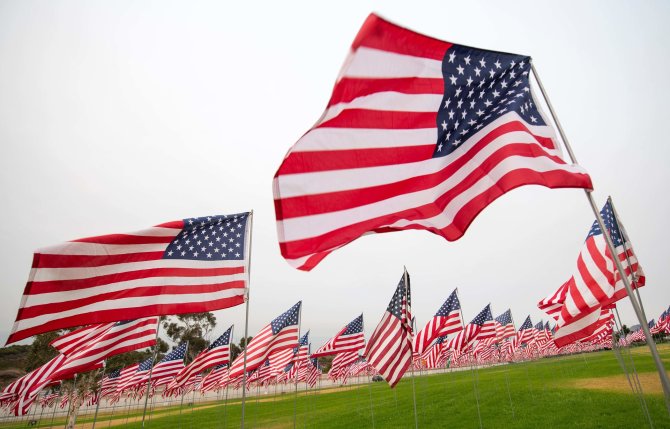 AFP/„Scanpix“ nuotr./JAV vėliava