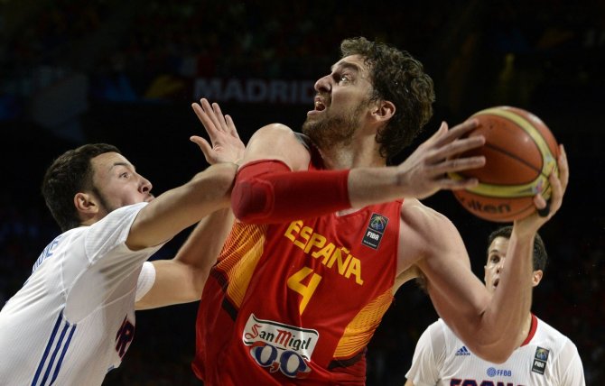 AFP/„Scanpix“ nuotr./Joffrey Lauvergne ir Pau Gasolis