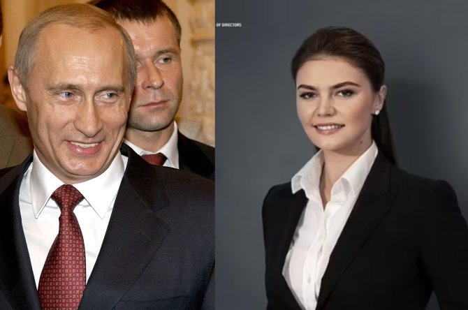 Scanpix ir ekrano nuotr./Vladimiras Putinas, Alina Kabajeva