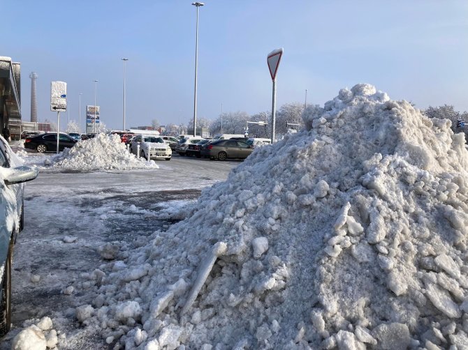 Aurelijos Jašinskienės / 15min.lt nuotr./Sniegas Klaipėdoje