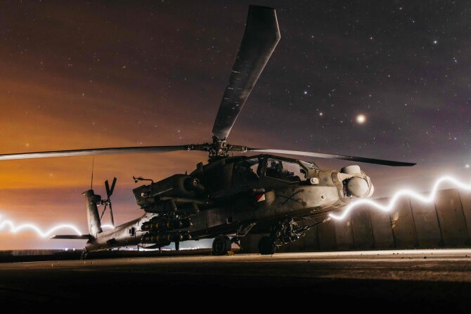 AFP/ „Scanpix“/JAV sraigtasparnis „AH-64 Apache“