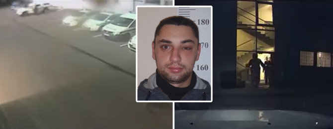 Video kadras/Policijos paviešintas Igorio Molotkovo pabėgimo įrašas