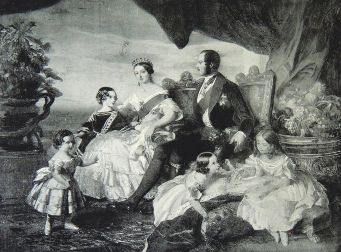 Vida Press nuotr./Laiminga karalienės Viktorijos šeima (1846 m.)