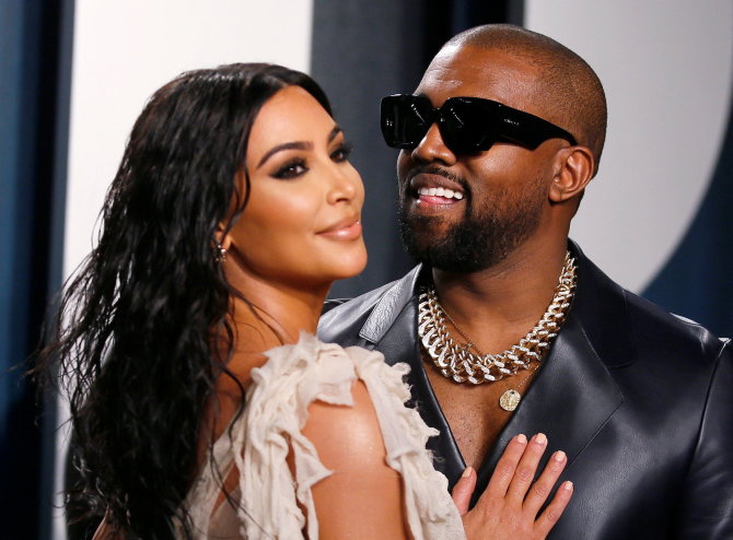 „Scanpix“ nuotr./Kim Kardashian, Kanye Westas