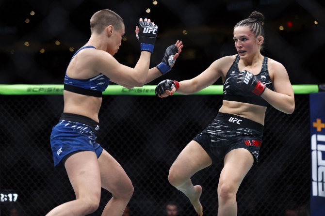 „Scanpix“ nuotr./Rose Namajunas prieš Erin Blanchfield