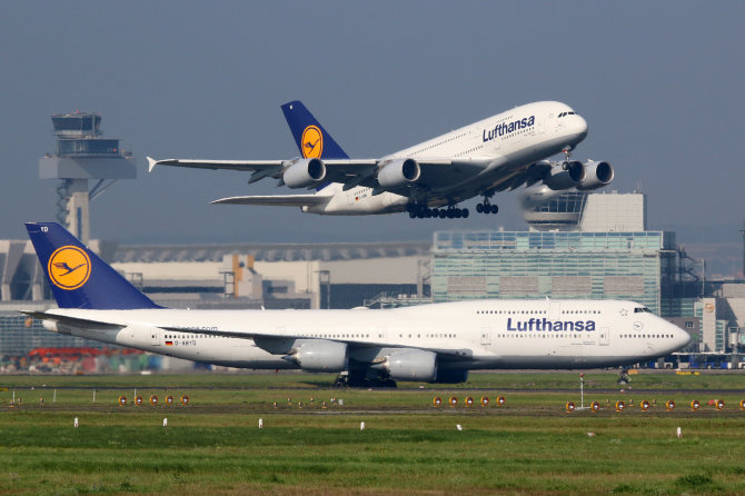 123RF.com nuotr. / „Lufthansa“ orlaiviai