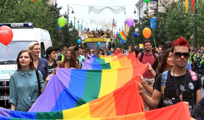 AFP/„Scanpix“ nuotr./„Baltic Pride“ eitynės Vilniuje 2016 metais