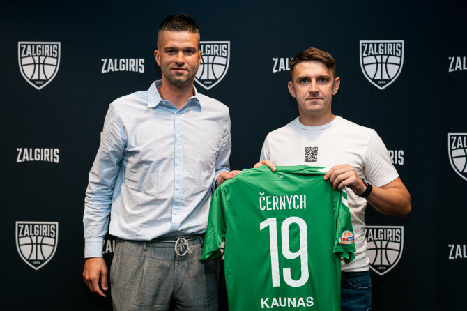 zalgiris.lt nuotr./Mantas Kalnietis ir Fedoras Černychas.