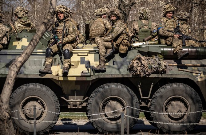 AFP/„Scanpix“ nuotr./Ukrainos kariai Donbase