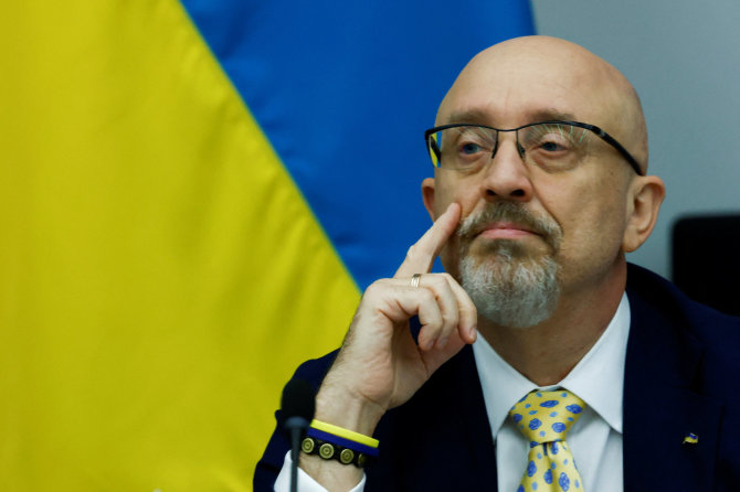 „AFP“/„Scanpix“/Ukrainos gynybos ministras Oleksijus Reznikovas