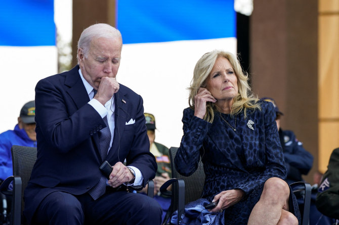 „Reuters“/„Scanpix“/JAV prezidentas Joe Bidenas ir pirmoji dama Jill Biden