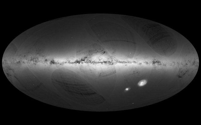 Scanpix/ESA nuotr./„Gaia“ nuotraukų žvaigždėlapis