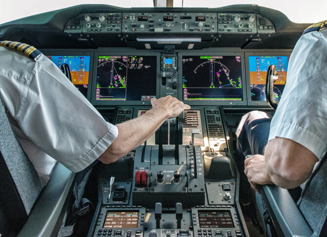 123RF.com nuotr. / Pilotų kabina
