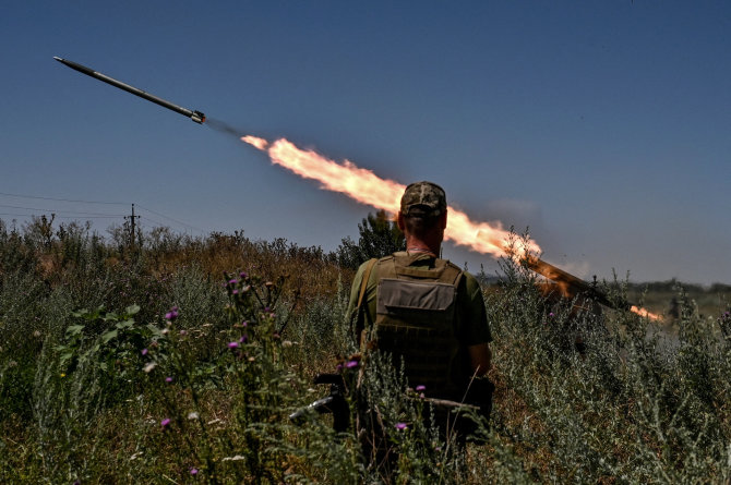 „Reuters“/„Scanpix“/Ukrainos karys Zaporižios srityje