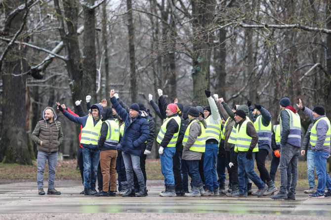 Eriko Ovčarenko / 15min nuotr./Turkų darbininkų streikas