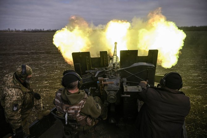 „AFP“/„Scanpix“/Ukrainos karinės pajėgos prie Bachmuto