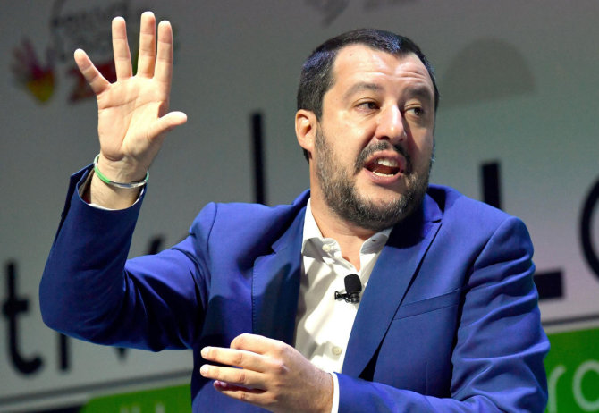 „Scanpix“/AP nuotr./Matteo Salvini