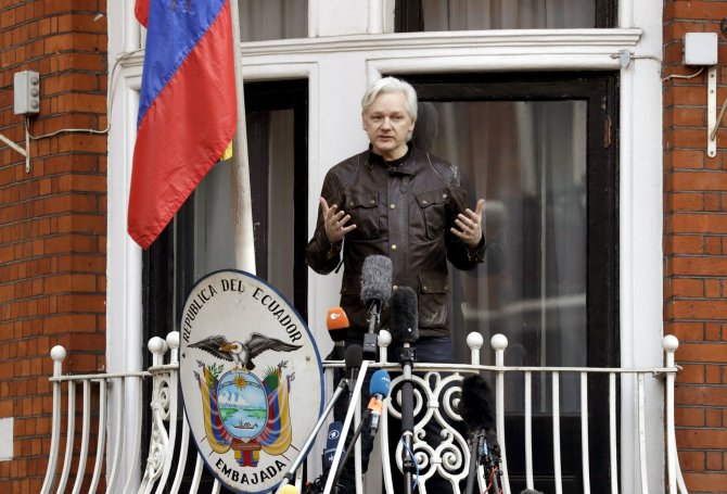 „Scanpix“/AP nuotr./Julianas Assange'as