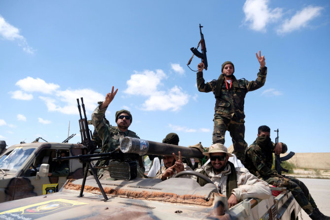 „Reuters“/„Scanpix“ nuotr./Khalifos Haftaro pajėgos