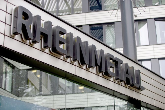 „Rheinmetall“ logotipas / Thomas Banneyer / dpa/picture-alliance