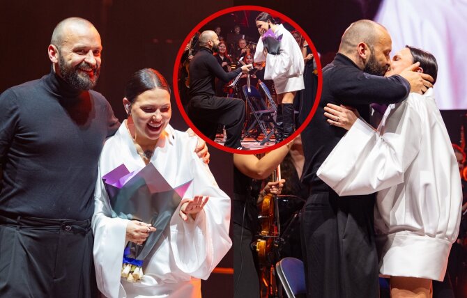 K.Petrikonytės nuotr./Justė Arlauskaitė-Jazzu ir Tadas Gryn