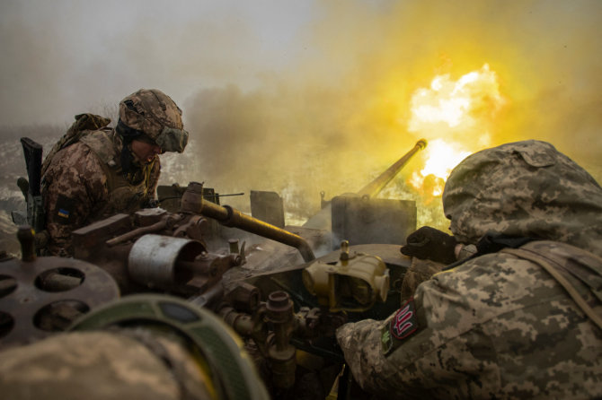 „Reuters“/„Scanpix“/Ukrainos ginkluotosios pajėgos netoli Bachmuto