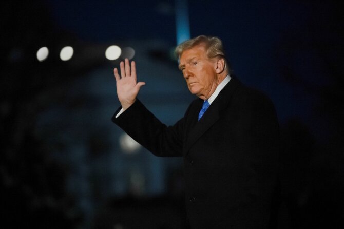 JAV prezidentas Donaldas Trumpas / Annabelle Gordon / REUTERS