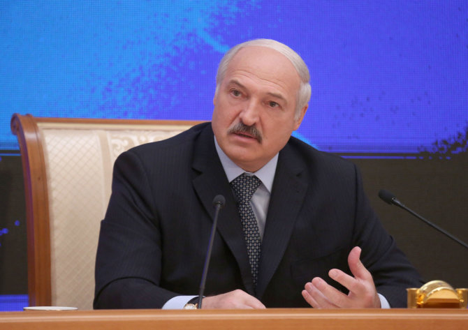 „Reuters“/„Scanpix“ nuotr./Baltarusijos prezidentas Aliaksandras Lukašenka