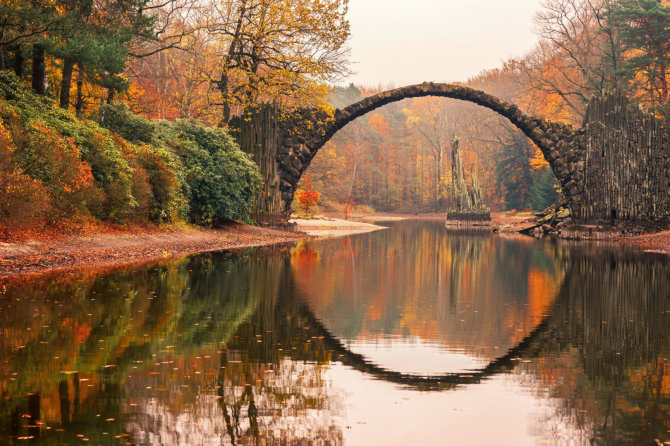 123rf.com nuotr./Rakotzbrücke, dar žinomas kaip Devil’s Bridge (Velnio tiltas)