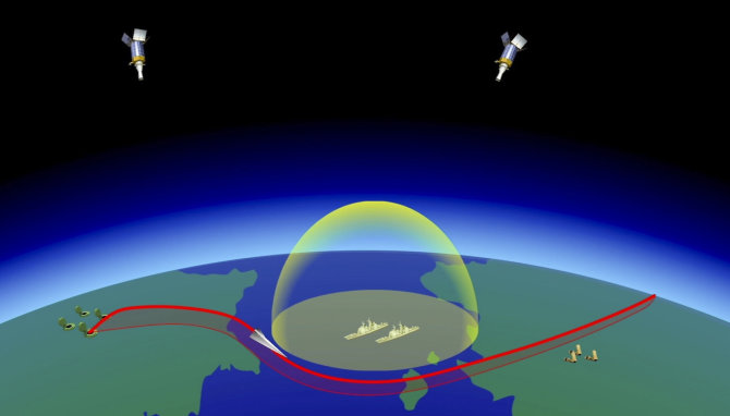 „Scanpix“/AP nuotr./Vaizdo montažai parodė, kaip raketos neva perskrenda kalnus ir vandenynus, lekia virš Atlanto ir smogia JAV Rytų pakrantei