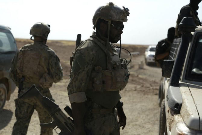 AFP/„Scanpix“ nuotr./JAV specialiųjų pajėgų kariai Sirijoje