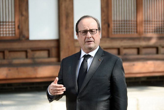 AFP/„Scanpix“ nuotr./Prancūzijos prezidentas Francois Hollande'as