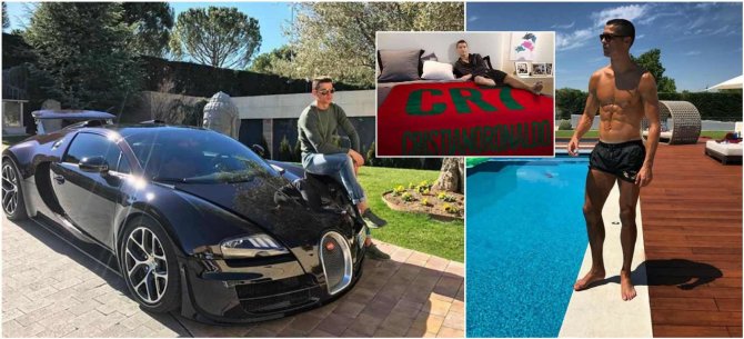 „Instagram“ nuotr./Cristiano Ronaldo namai ir Veyron