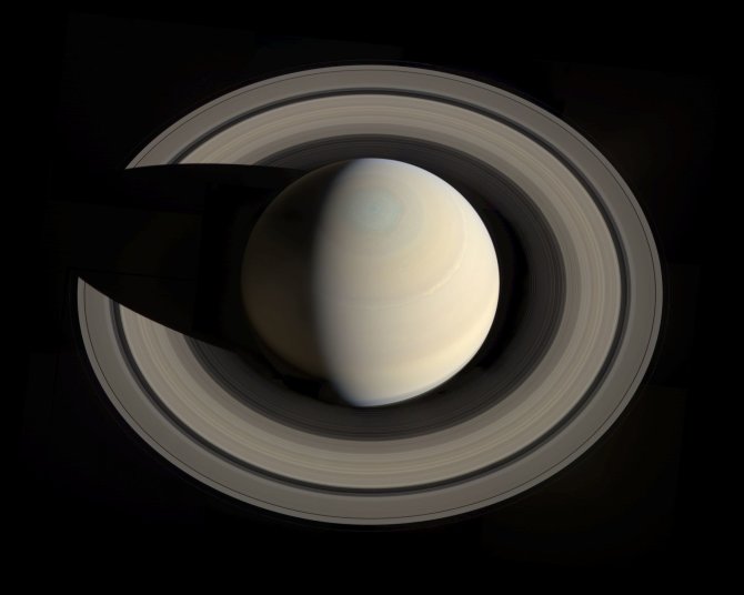 AFP/„Scanpix“ nuotr./Erdvėlaivio „Cassini“ daryta nuotrauka