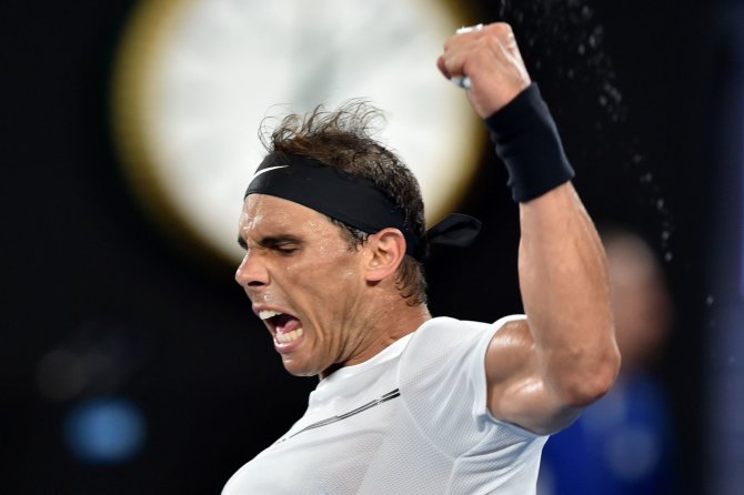 „Scanpix“ nuotr./Rafaelis Nadalis nugalėjo Marcosą Baghdatisą ir žengė į trečią „Australian Open“ etapą