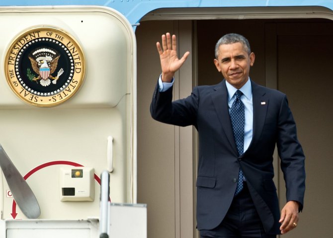 AFP/„Scanpix“ nuotr./Barackas Obama atvyko į Malaiziją. 