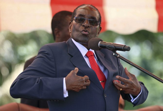 „Reuters“/„Scanpix“ nuotr./Zimbabvės diktatorius Robertas Mugabe