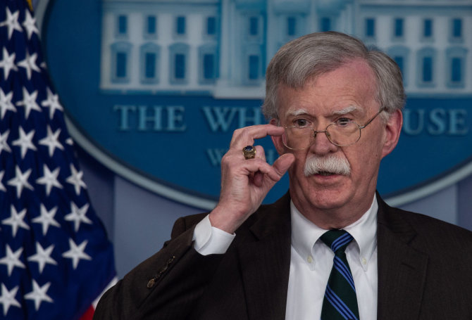 AFP/„Scanpix“ nuotr./D.Trumpo patarėjas nacionaliniam saugumui J.Boltonas