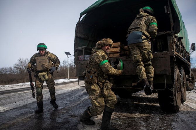 „Reuters“/„Scanpix“/Ukrainos kariai Bachmute