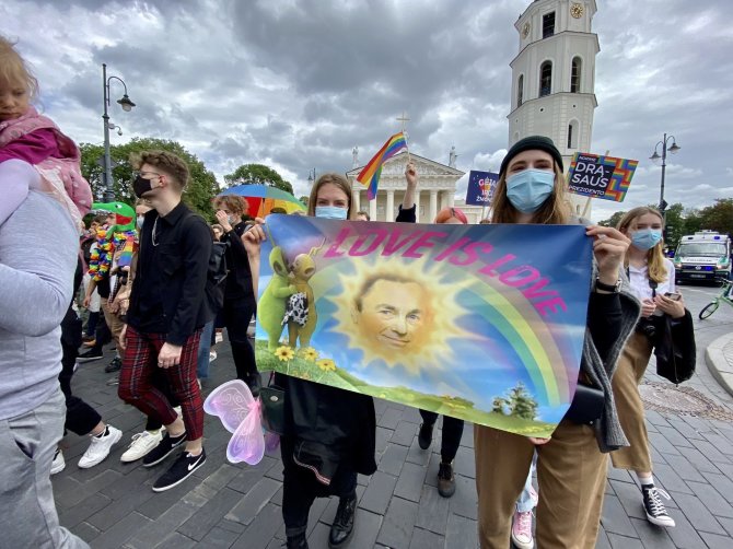 Valdo Kopūsto / 15min nuotr./Vilniuje rengiamos LGBT eitynės už lygybę