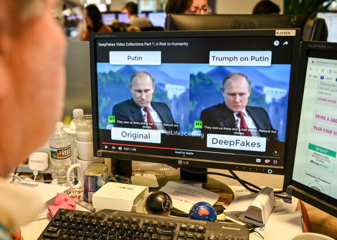 AFP/„Scanpix“ nuotr./Deepfake
