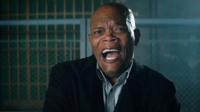 Kadras iš filmo/Samuelis L. Jacksonas komedijoje „Žudiko asmens sargybinis“