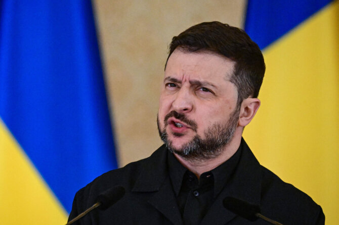 Volodymyras Zelenskis / DANIEL MIHAILESCU / AFP