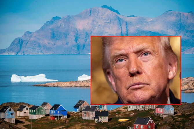 AFP/AP/Scanpix/Grenlandija ir Donaldas Trumpas