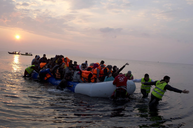 „Scanpix“/AP nuotr./Migrantai Egėjo jūroje