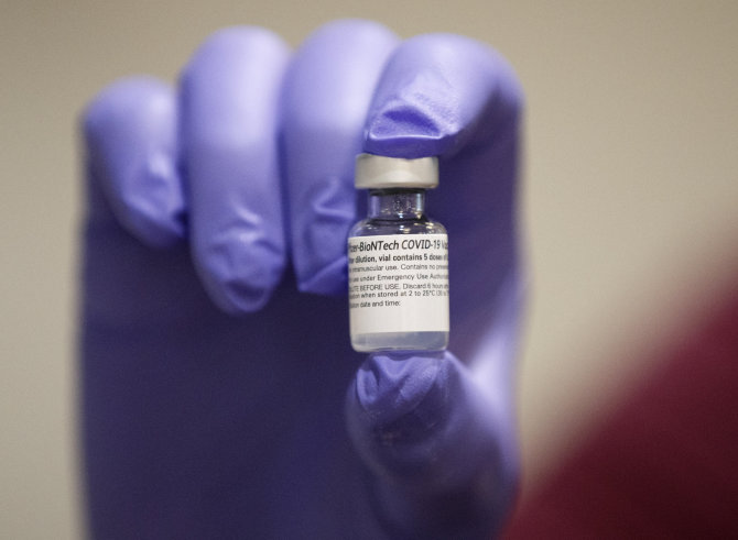 „Scanpix“/AP nuotr./„Pfizer-BioNTech“ vakcina nuo koronaviruso