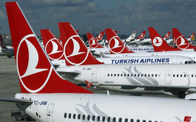 „Reuters“/„Scanpix“ nuotr./„Turkish Airlines“ lėktuvai