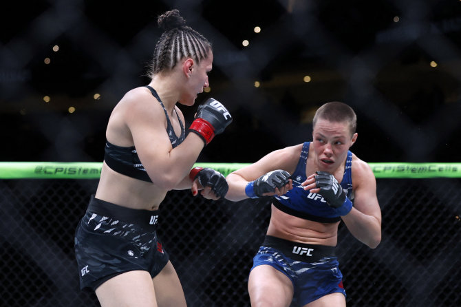 „Scanpix“ nuotr./Rose Namajunas prieš Erin Blanchfield